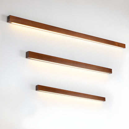 Wood Wall Light | Integrated LED | Walnut or Wood Color