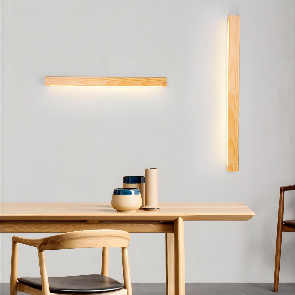 Wood Wall Light | Integrated LED | Walnut or Wood Color