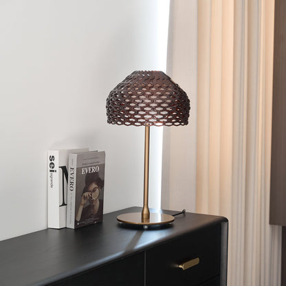 Armadillo Table Lamp | Metal & Plastic | White or Brown