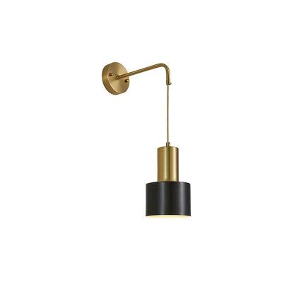 Arne Wall Light | Metal & Brass | Gold & Black