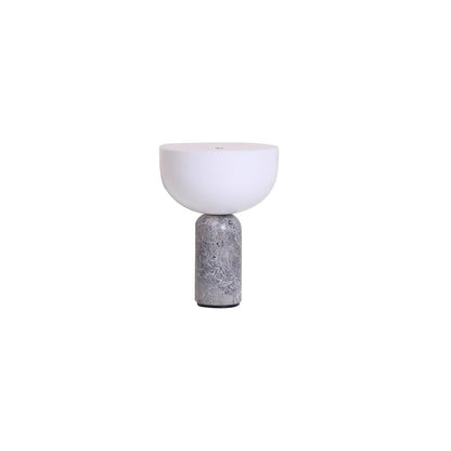 Arno Sphere Marble Table Lamp | Marble/Metal/Acrylic | White Shade