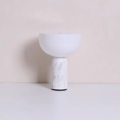 Arno Sphere Marble Table Lamp | Marble/Metal/Acrylic | White Shade