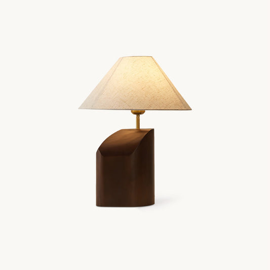 Arouca Table Lamp | Walnut Wood Base | White Shade