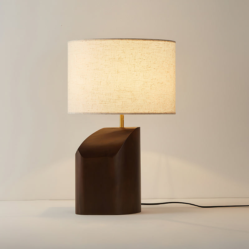 Arouca Table Lamp | Walnut Wood Base | White Shade