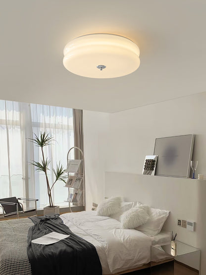 Art Deco Vintage Ceiling Light | Handcrafted Iron & Glass | Gold or Chrome Finish