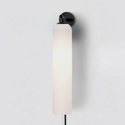 Art Glass Sconce | Plug-In Wall Light | Black/Gold/Sand Nickel Finishes