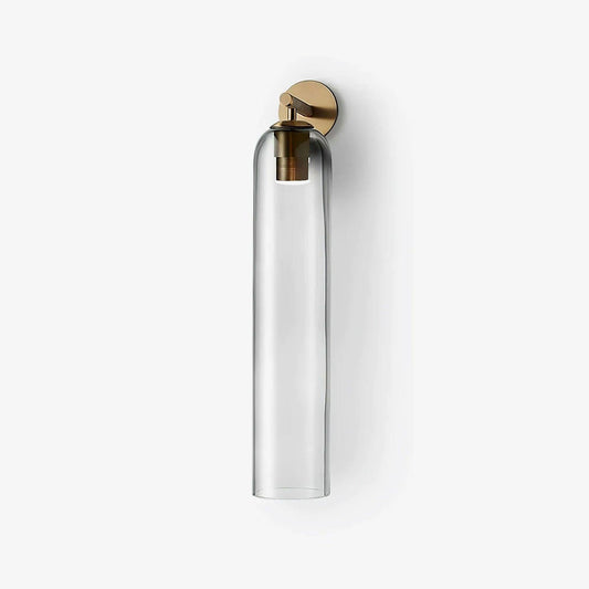 Art Glass Wall Sconce | Metal & Glass | 48cm Height, Multiple Finishes