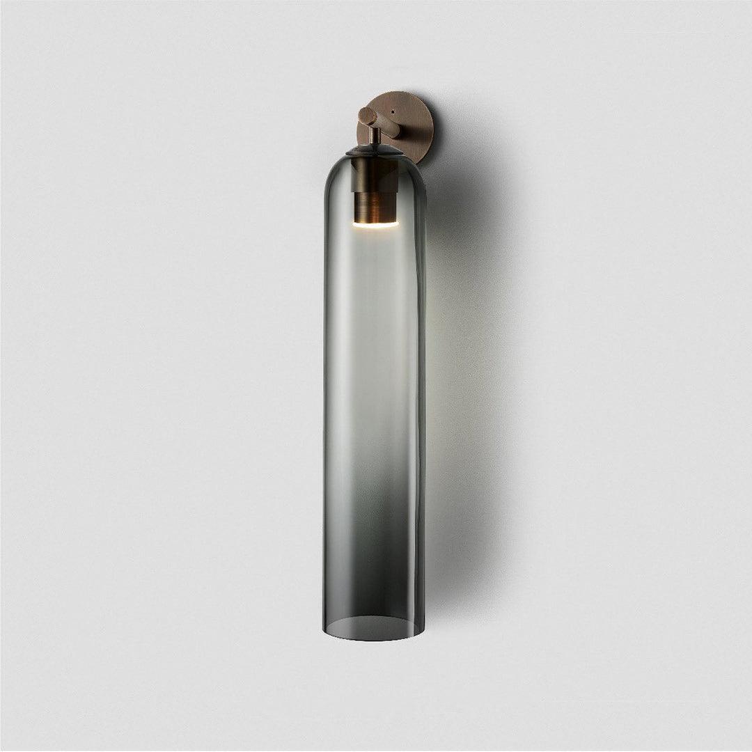Art Glass Wall Sconce | Metal & Glass | 48cm Height, Multiple Finishes