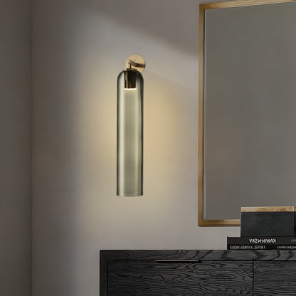 Art Glass Wall Sconce | Metal & Glass | 48cm Height, Multiple Finishes