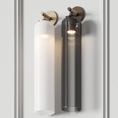 Art Glass Wall Sconce | Metal & Glass | 48cm Height, Multiple Finishes