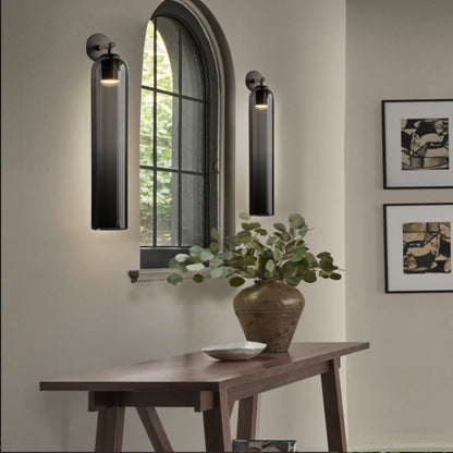 Art Glass Wall Sconce | Metal & Glass | 48cm Height, Multiple Finishes