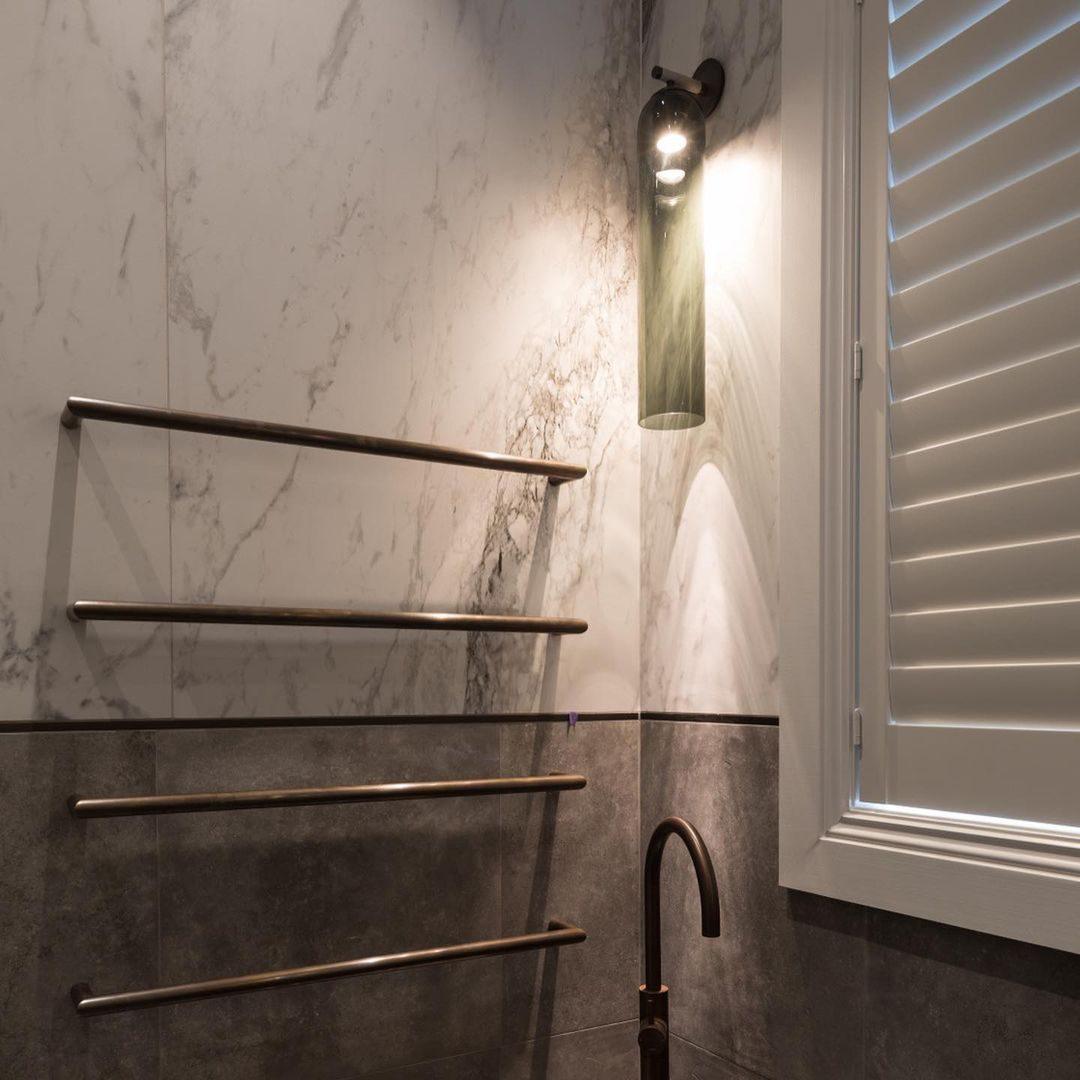 Art Glass Wall Sconce | Metal & Glass | 48cm Height, Multiple Finishes