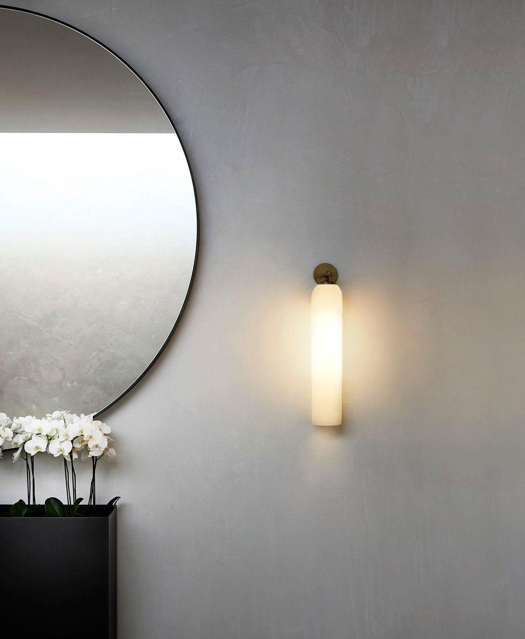 Art Glass Wall Sconce | Metal & Glass | 48cm Height, Multiple Finishes