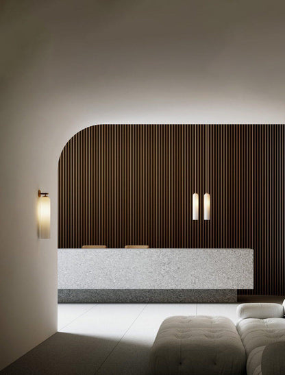 Art Glass Wall Sconce | Metal & Glass | 48cm Height, Multiple Finishes