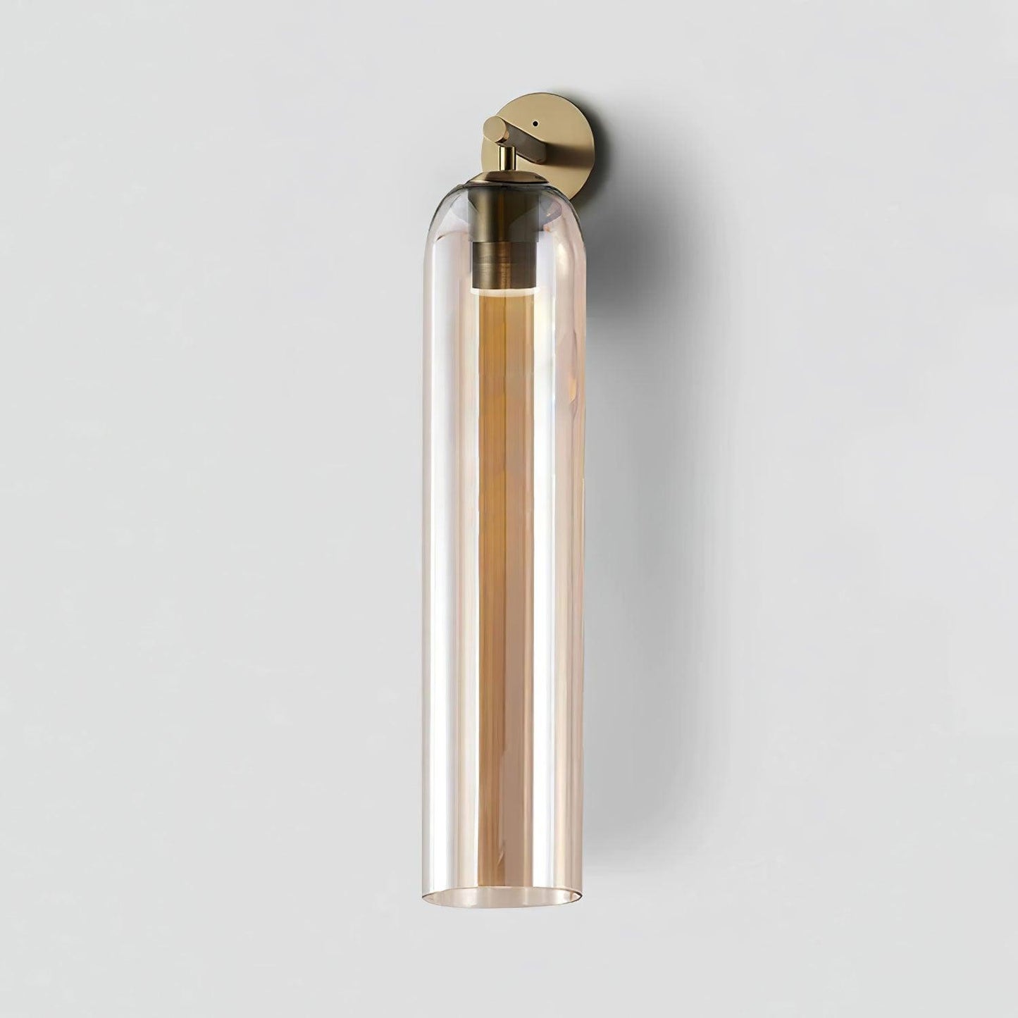 Art Glass Wall Sconce | Metal & Glass | 48cm Height, Multiple Finishes