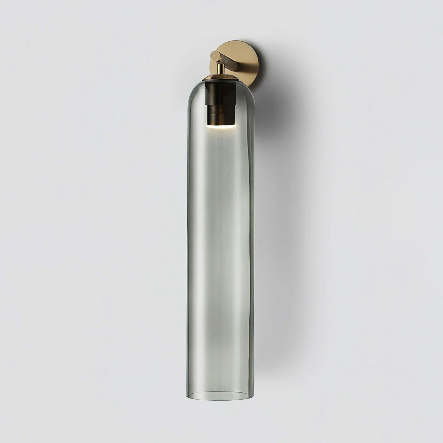 Art Glass Wall Sconce | Metal & Glass | 48cm Height, Multiple Finishes