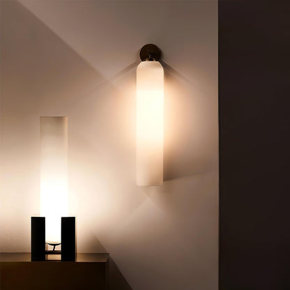 Art Glass Wall Sconce | Metal & Glass | 48cm Height, Multiple Finishes