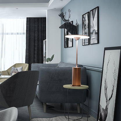 Sisifo Table Lamp | Stainless Steel & Acrylic | Rose Gold