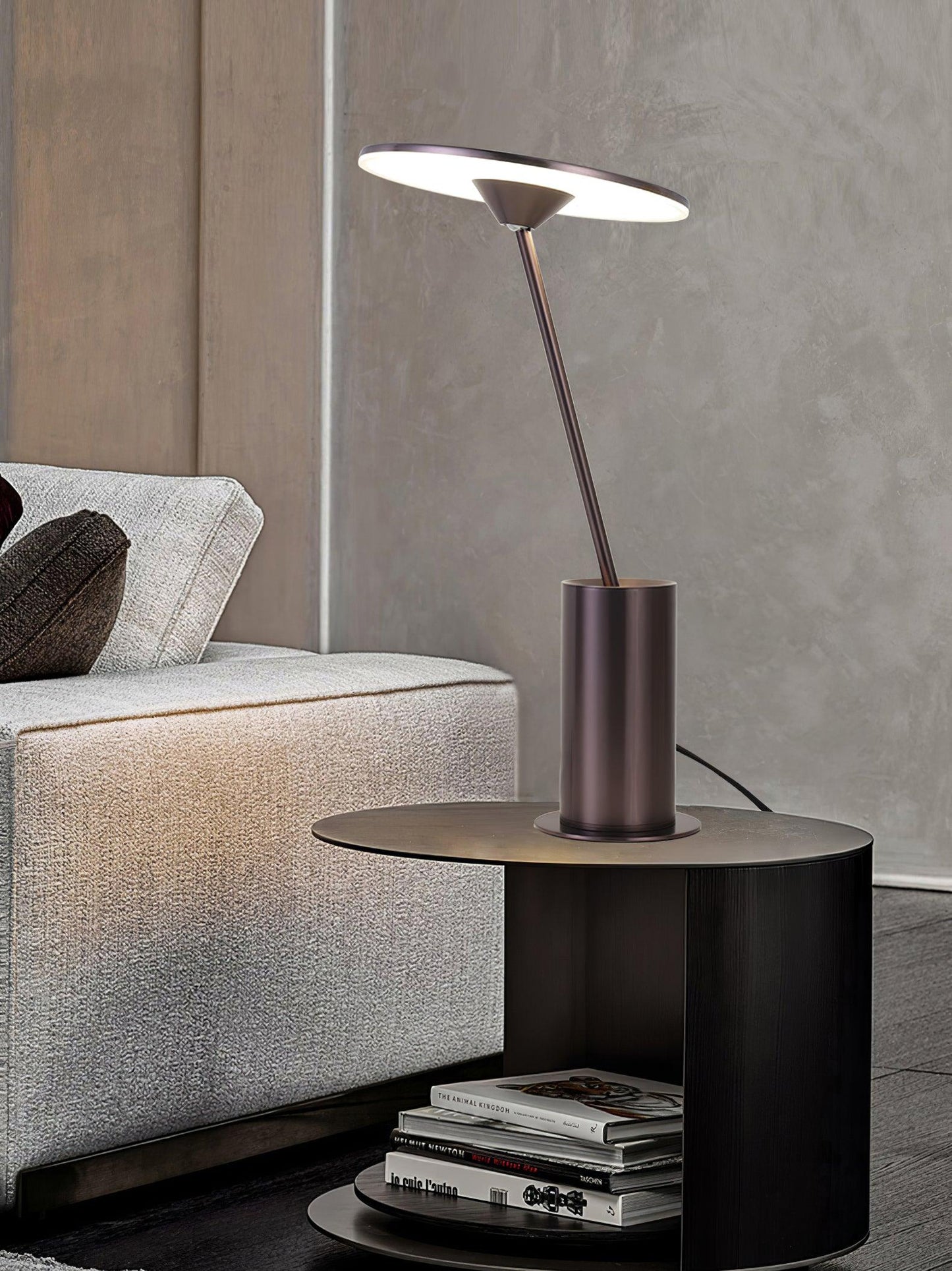 Sisifo Table Lamp | Stainless Steel & Acrylic | Rose Gold