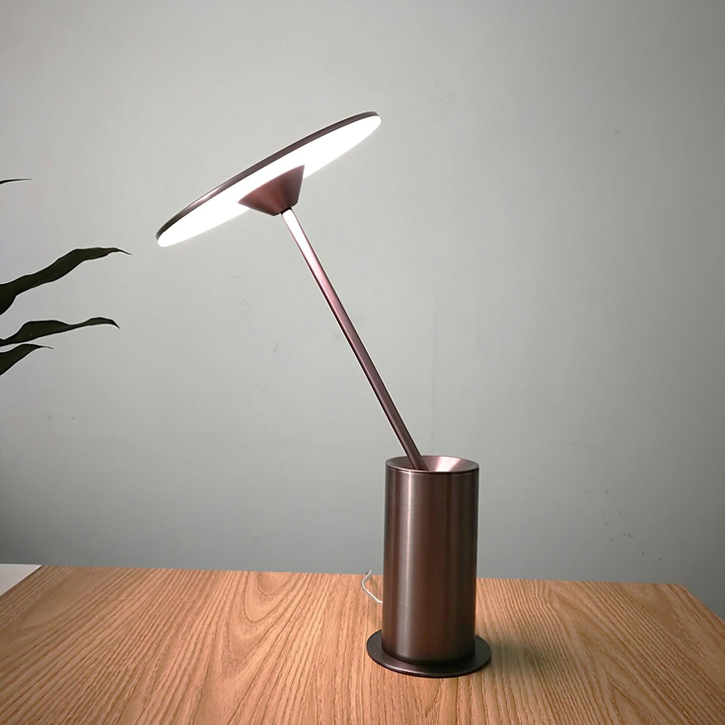 Sisifo Table Lamp | Stainless Steel & Acrylic | Rose Gold