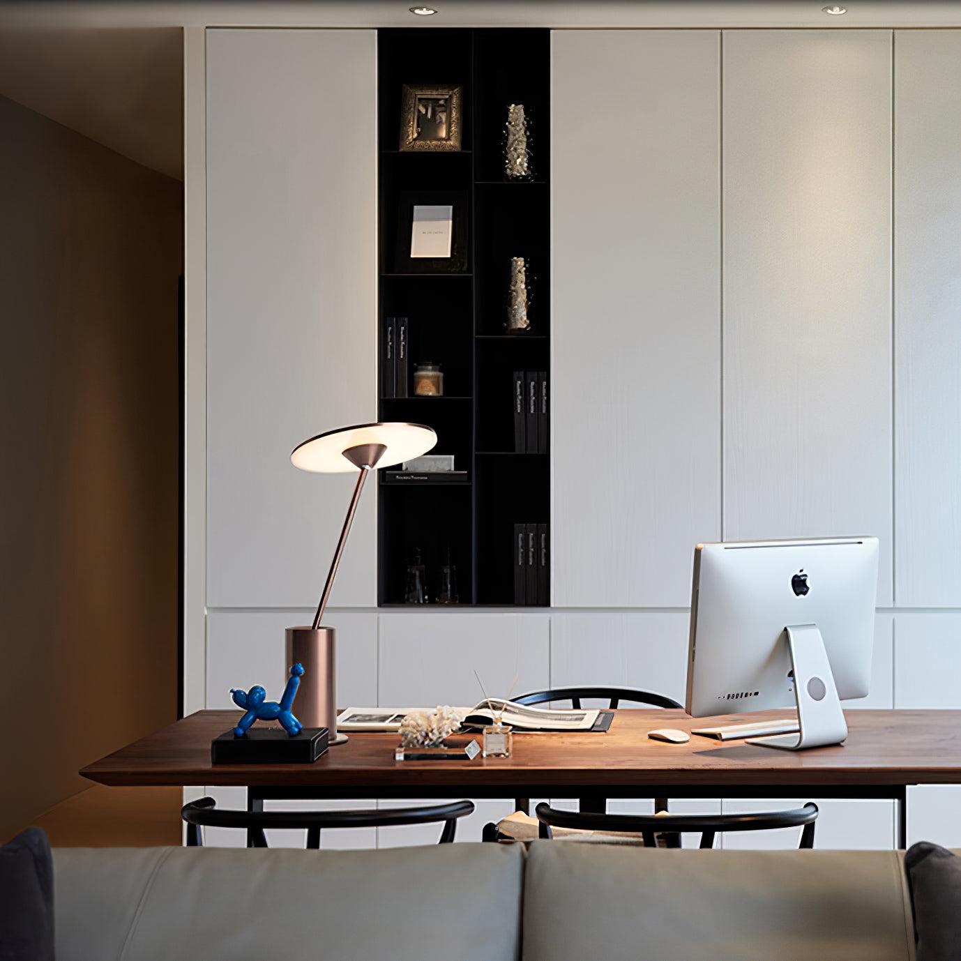 Sisifo Table Lamp | Stainless Steel & Acrylic | Rose Gold