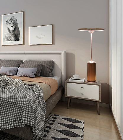 Sisifo Table Lamp | Stainless Steel & Acrylic | Rose Gold