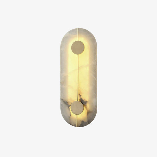 Artistic Wall Lamp | Alabaster & Brass | Set of 2
