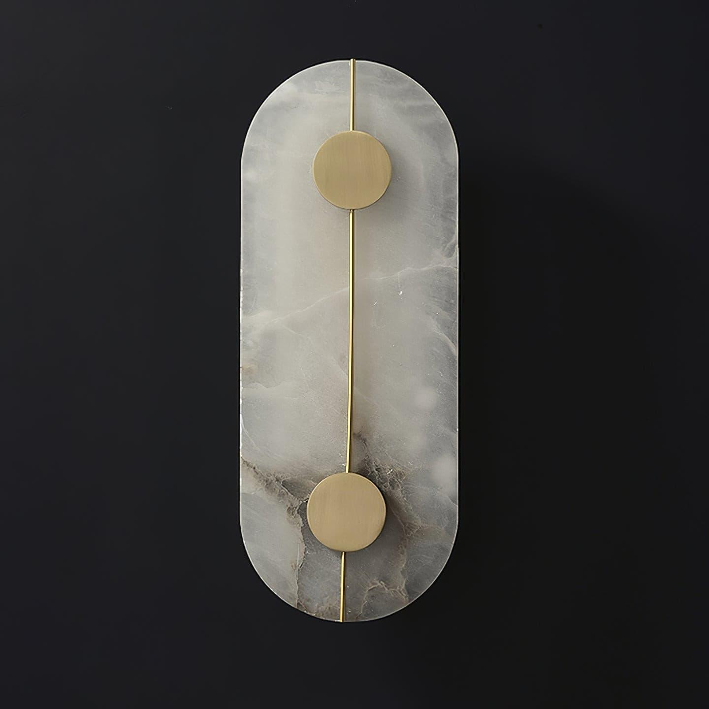 Artistic Wall Lamp | Alabaster & Brass | Set of 2