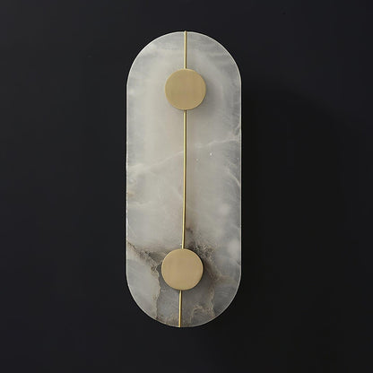 Artistic Wall Lamp | Alabaster & Brass | Set of 2