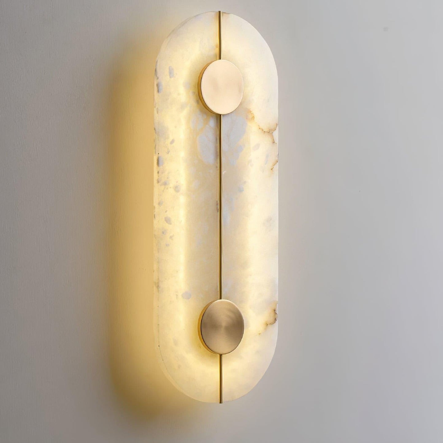 Artistic Wall Lamp | Alabaster & Brass | Set of 2