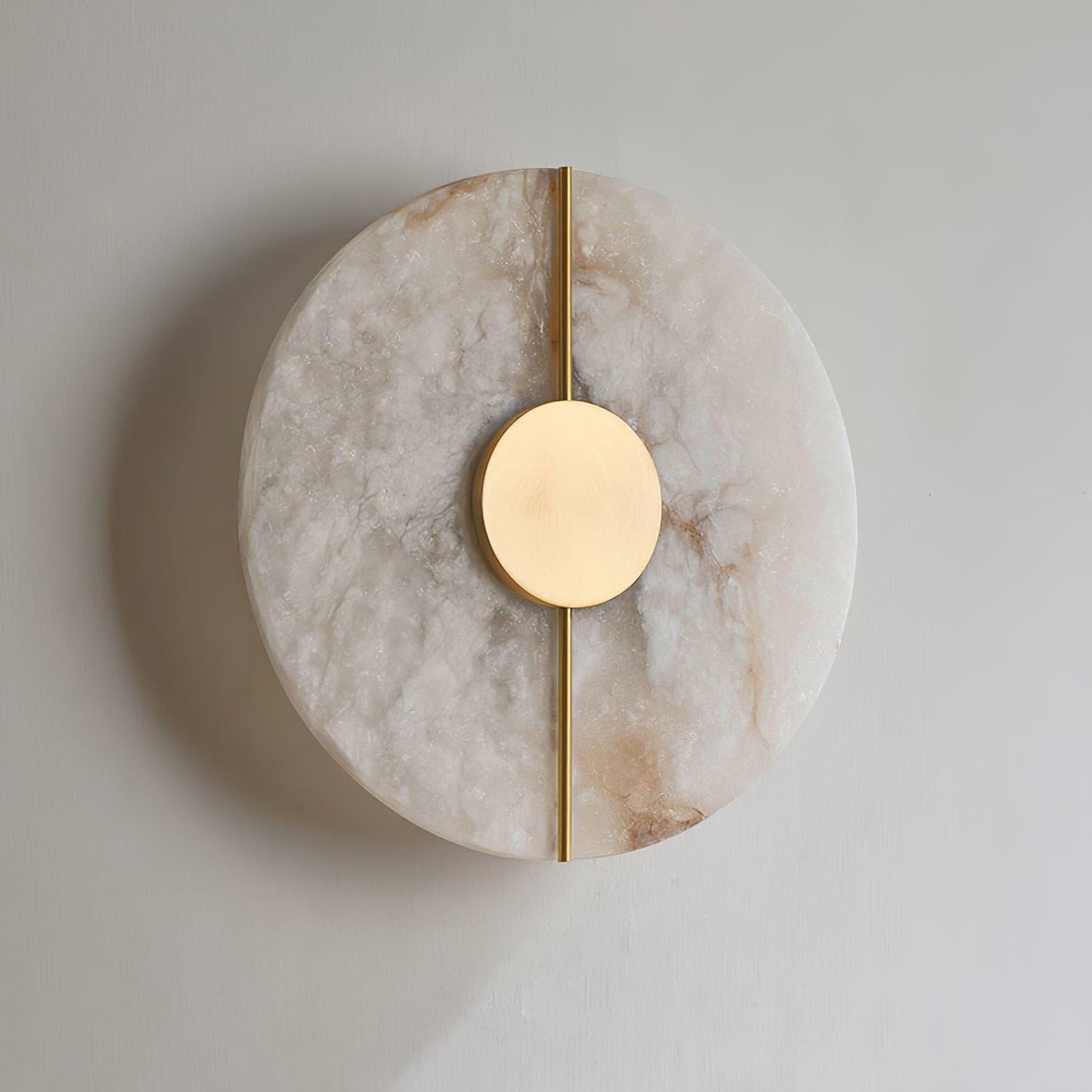 Artistic Wall Lamp | Alabaster & Brass | Set of 2