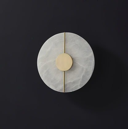 Artistic Wall Lamp | Alabaster & Brass | Set of 2