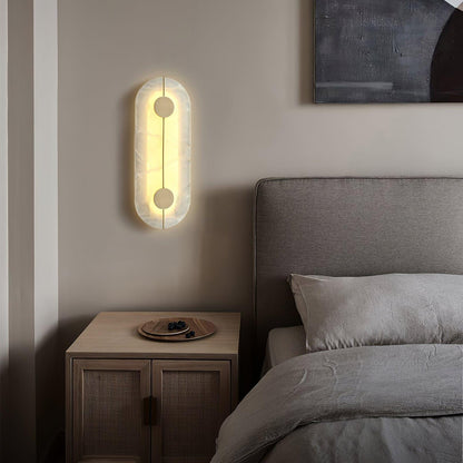 Artistic Wall Lamp | Alabaster & Brass | Set of 2