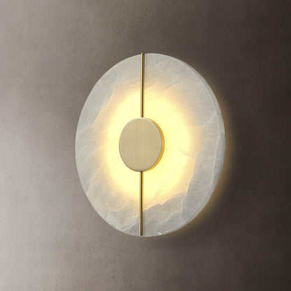 Artistic Wall Lamp | Alabaster & Brass | Set of 2