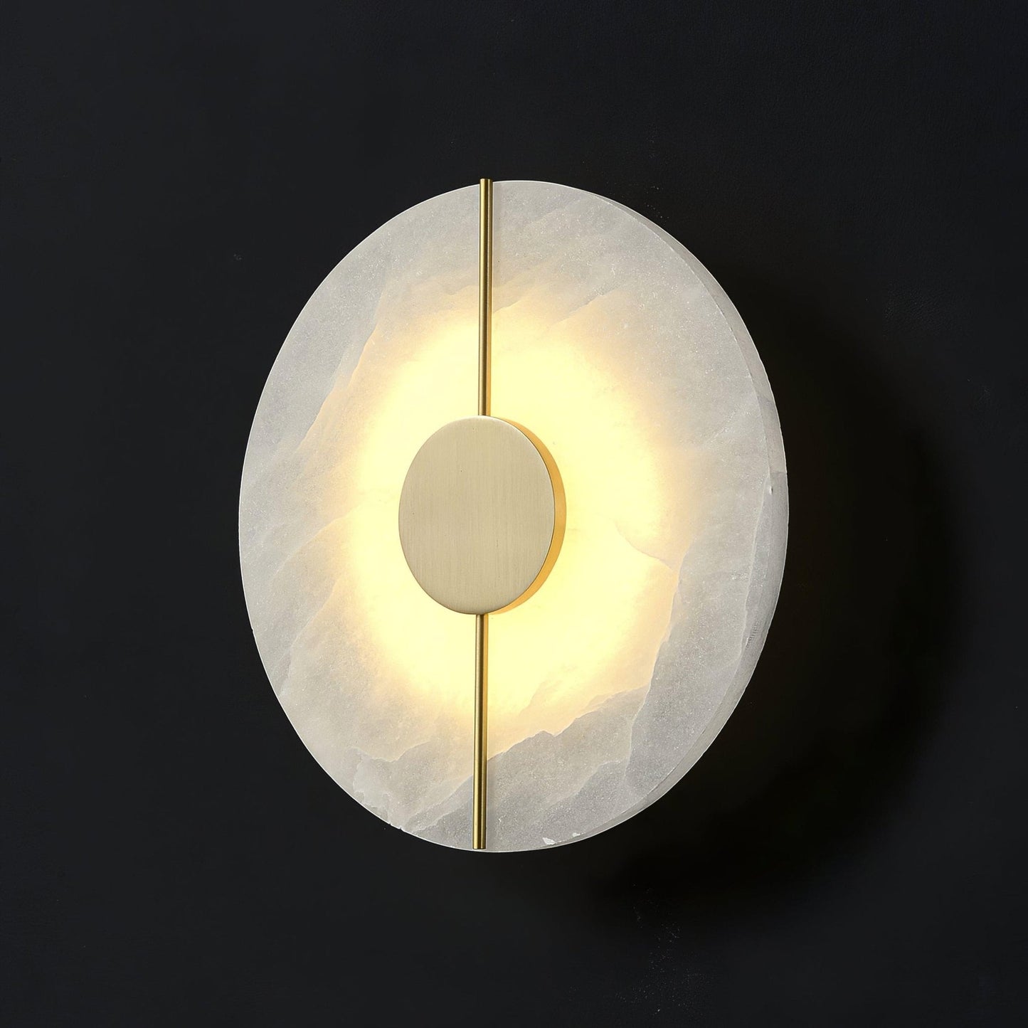 Artistic Wall Lamp | Alabaster & Brass | Set of 2