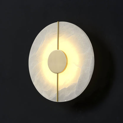 Artistic Wall Lamp | Alabaster & Brass | Set of 2