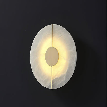 Artistic Wall Lamp | Alabaster & Brass | Set of 2