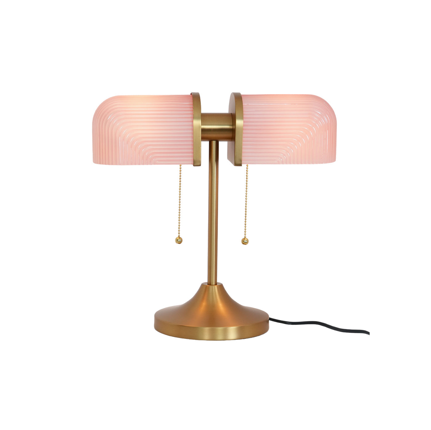 Ashby Table Lamp | Metal & Glass | Gold with Green Shade