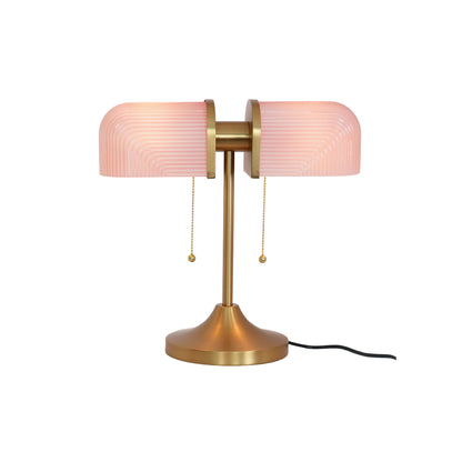 Ashby Table Lamp | Metal & Glass | Gold with Green Shade