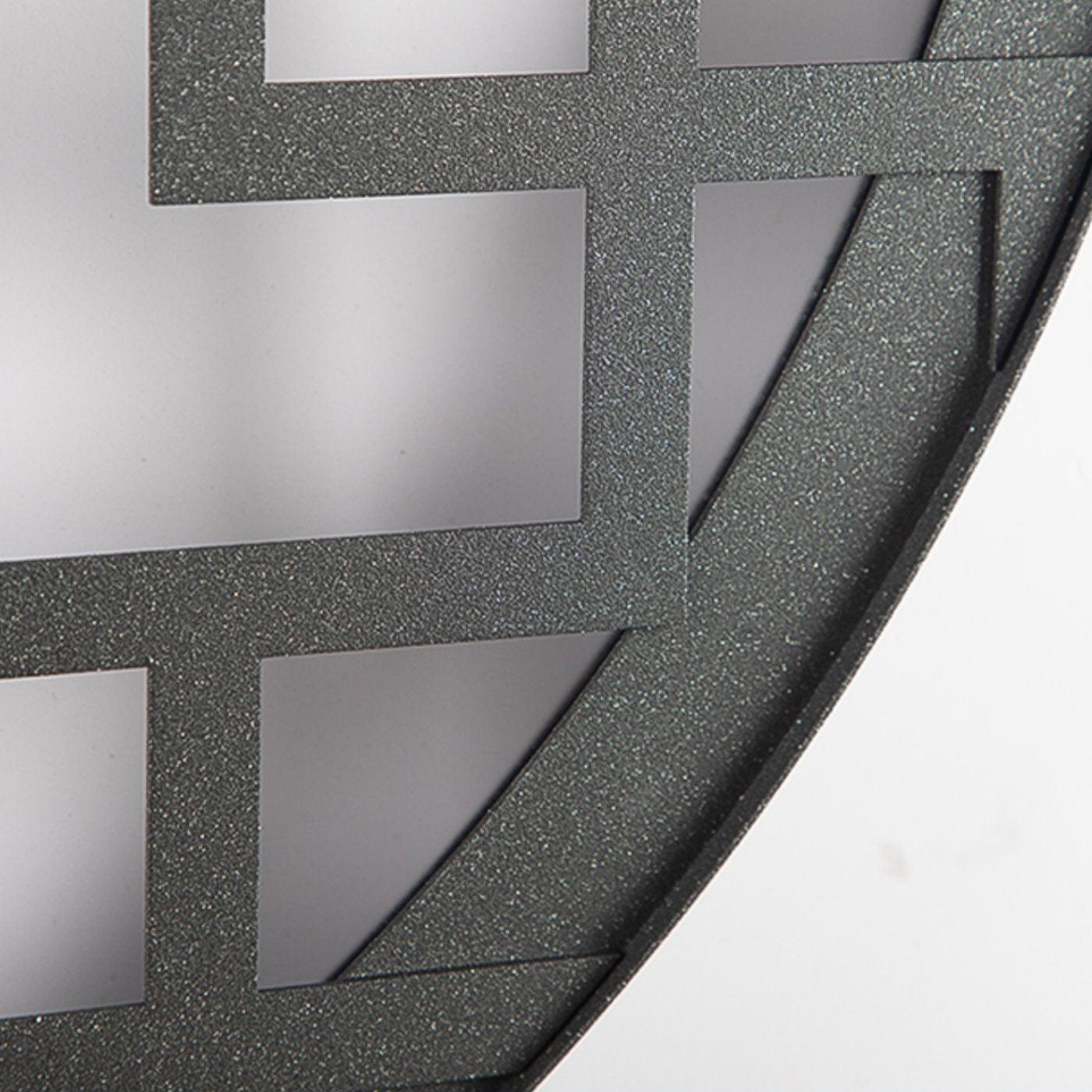 Round Outdoor Wall Light | Stainless Steel & Acrylic | Black Finish