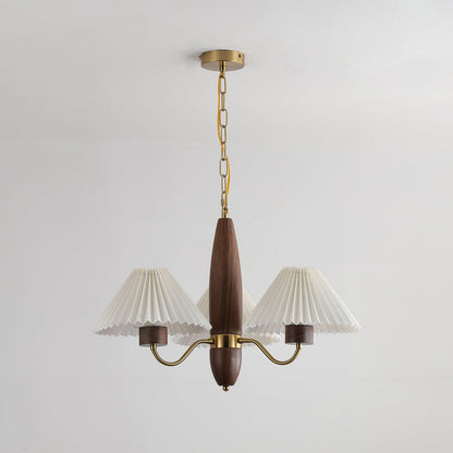 Asquith Chandelier | Metal & Fabric | Reddish Brown, 3-6-8-10 Lights