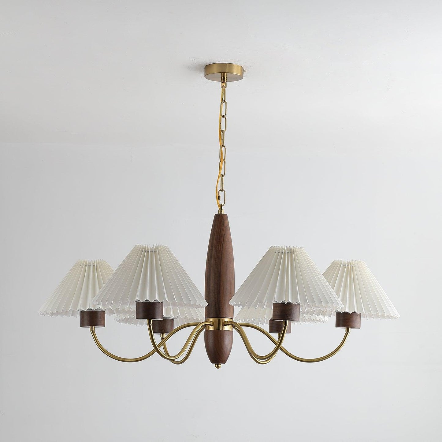 Asquith Chandelier | Metal & Fabric | Reddish Brown, 3-6-8-10 Lights