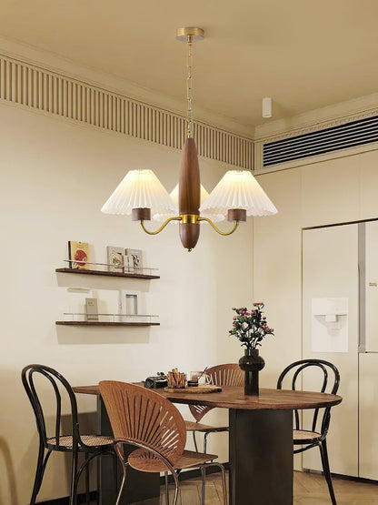 Asquith Chandelier | Metal & Fabric | Reddish Brown, 3-6-8-10 Lights