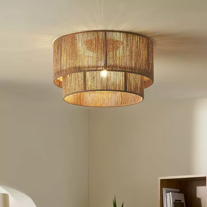 Astra Woven Ceiling Lamp | Natural Jute Rope | Various Sizes