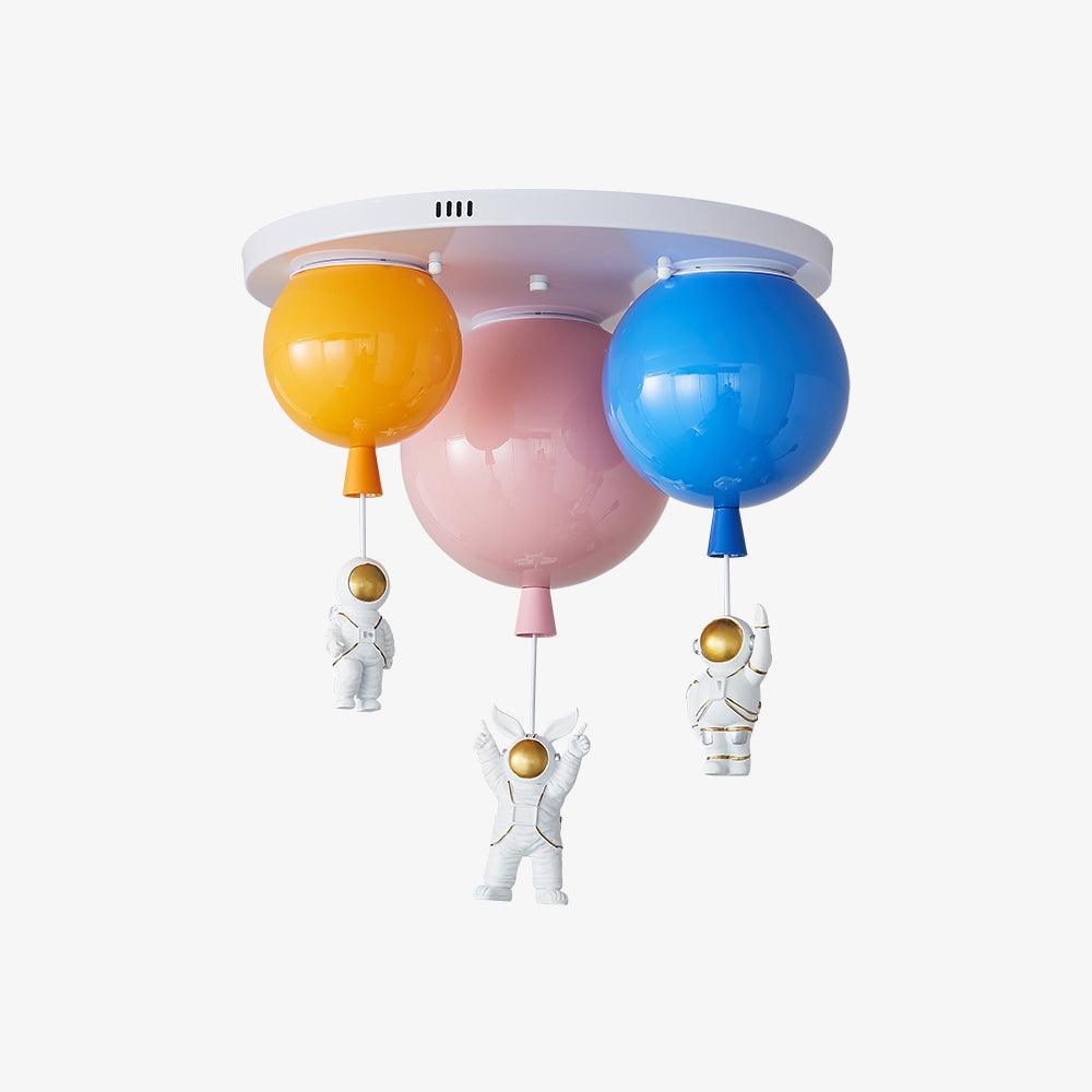 Astronaut Ceiling Lamp | Metal, Acrylic, PPC | Orange, Yellow, Red, Green, White, Blue, Pink