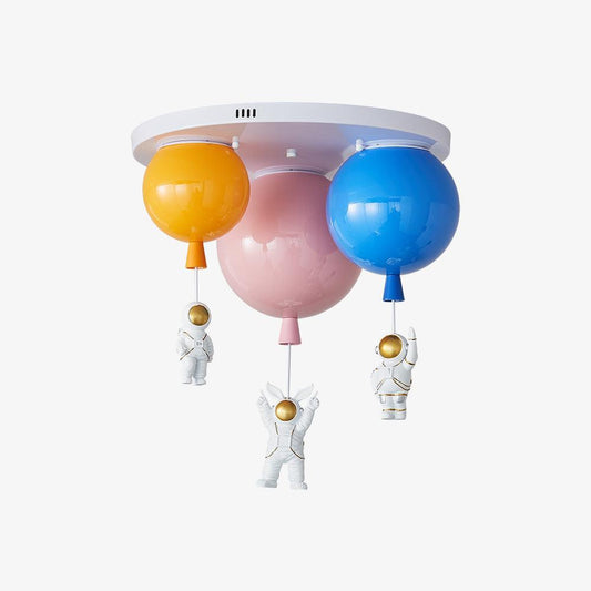 Astronaut Ceiling Lamp | Metal, Acrylic, PPC | Orange, Yellow, Red, Green, White, Blue, Pink