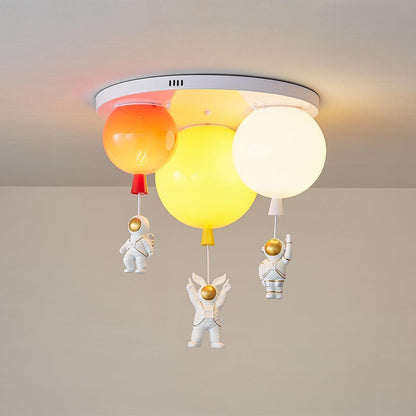 Astronaut Ceiling Lamp | Metal, Acrylic, PPC | Orange, Yellow, Red, Green, White, Blue, Pink