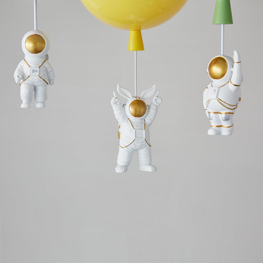 Astronaut Ceiling Lamp | Metal, Acrylic, PPC | Orange, Yellow, Red, Green, White, Blue, Pink