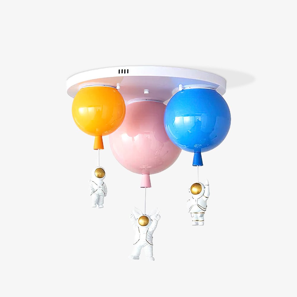 Astronaut Ceiling Lamp | Metal, Acrylic, PPC | Orange, Yellow, Red, Green, White, Blue, Pink
