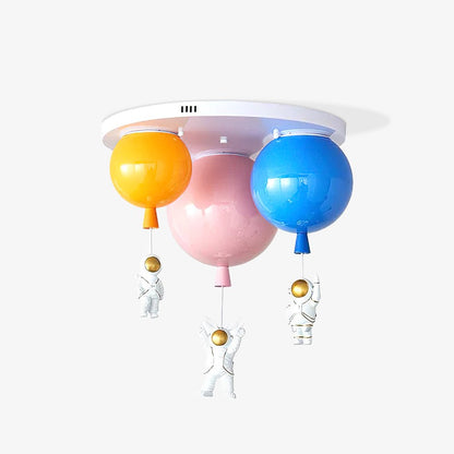Astronaut Ceiling Lamp | Metal, Acrylic, PPC | Orange, Yellow, Red, Green, White, Blue, Pink